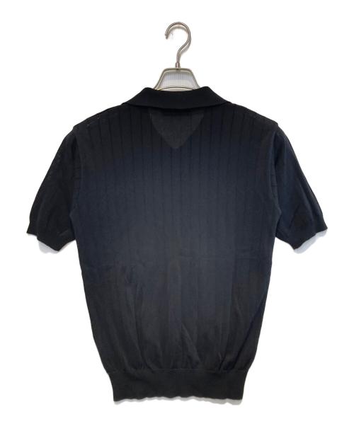 BluBre（ブルブレ）BluBre (ブルブレ) 針抜きスキッパーTシャツ ブラック サイズ:Lの古着・服飾アイテム