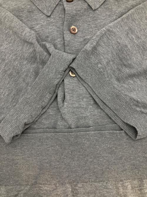 Felisi IL GOLF（フェリージ イル ゴルフ）Felisi IL GOLF (フェリージ イル ゴルフ) ニットポロシャツ グレー サイズ:Lの古着・服飾アイテム