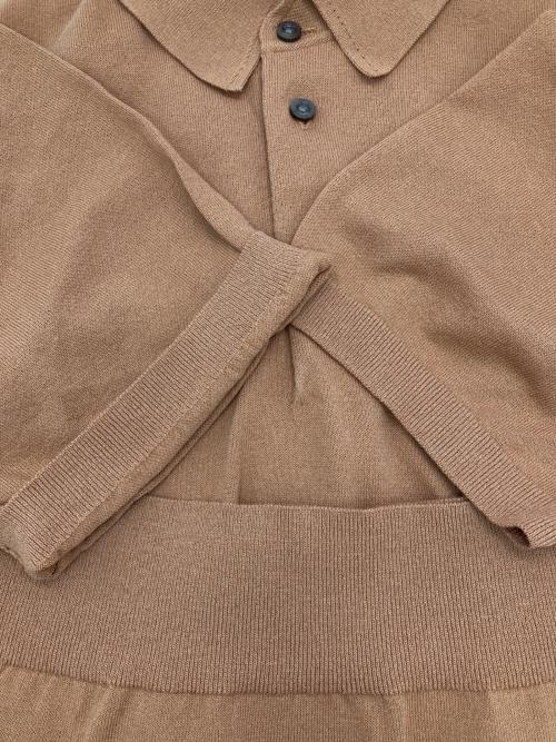 Felisi IL GOLF（フェリージ イル ゴルフ）Felisi IL GOLF (フェリージ イル ゴルフ) ニットポロシャツ ブラウン サイズ:Lの古着・服飾アイテム