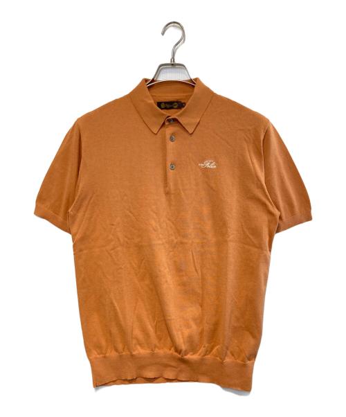 Felisi IL GOLF（フェリージ イル ゴルフ）Felisi IL GOLF (フェリージ イル ゴルフ) ニットポロシャツ ブラウン サイズ:Lの古着・服飾アイテム