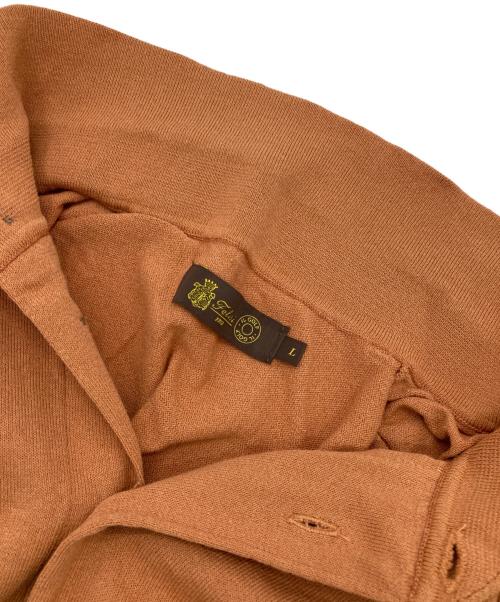 Felisi IL GOLF（フェリージ イル ゴルフ）Felisi IL GOLF (フェリージ イル ゴルフ) ニットポロシャツ ブラウン サイズ:Lの古着・服飾アイテム