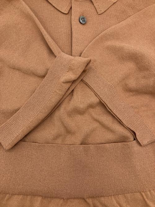 Felisi IL GOLF（フェリージ イル ゴルフ）Felisi IL GOLF (フェリージ イル ゴルフ) ニットポロシャツ ブラウン サイズ:Lの古着・服飾アイテム