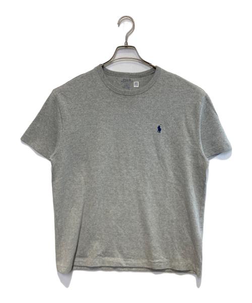 POLO RALPH LAUREN（ポロ・ラルフローレン）POLO RALPH LAUREN (ポロ・ラルフローレン) ポニー刺繍クルーネックカットソー グレー サイズ:Mの古着・服飾アイテム
