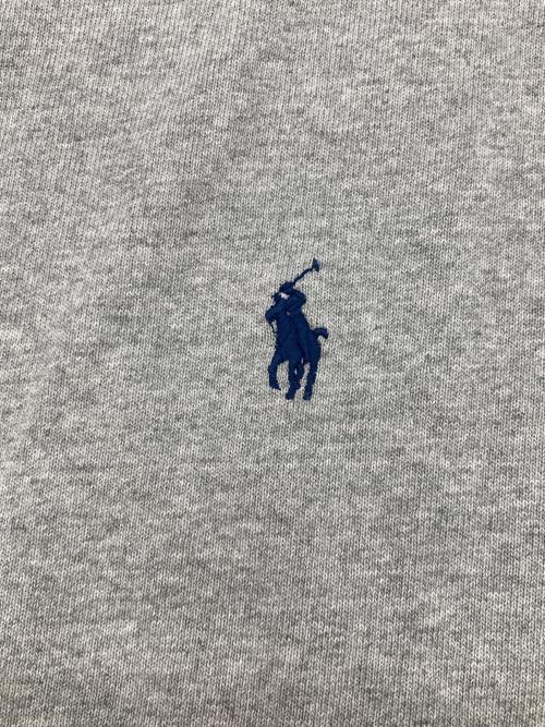POLO RALPH LAUREN（ポロ・ラルフローレン）POLO RALPH LAUREN (ポロ・ラルフローレン) ポニー刺繍クルーネックカットソー グレー サイズ:Mの古着・服飾アイテム
