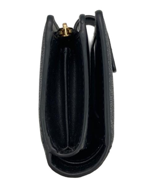 MICHAEL KORS（マイケルコース）MICHAEL KORS (マイケルコース) JET SET TRAVELツートーンビルフォールドジップ コンパクト ウォレット ミディアム ブラック×ホワイトの古着・服飾アイテム