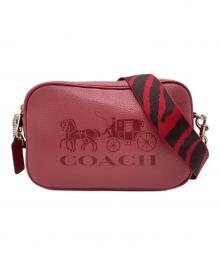 COACH（コーチ）の古着「ホースアンドキャリッジショルダーバッグ」｜ピンク