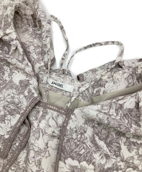 Snidel（スナイデル）Snidel (スナイデル) ラッフルカラーワンピース ベージュ サイズ:1の古着・服飾アイテム