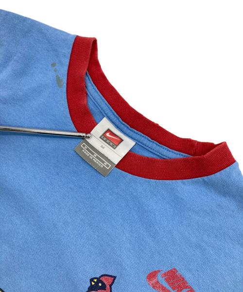 NIKE（ナイキ）NIKE (ナイキ) ［古着］リンガーTシャツ ブルー×レッド サイズ:Mの古着・服飾アイテム