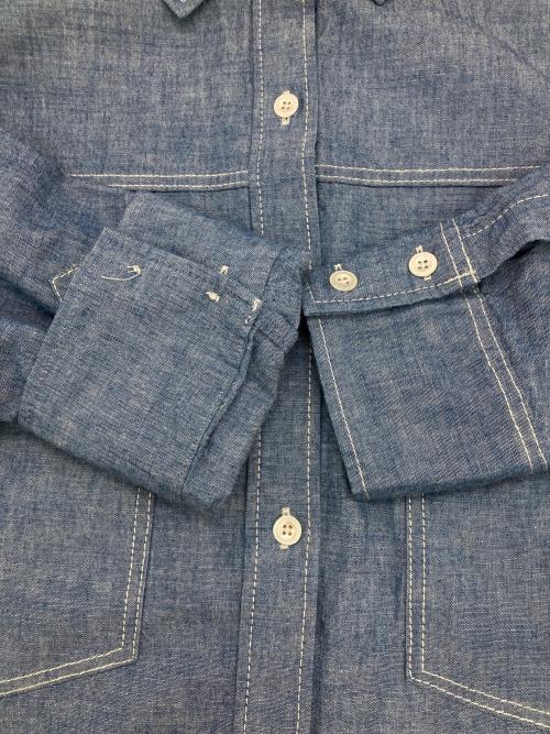 BABYLONE（バビロン）BABYLONE (バビロン) シャンブレーワークシャツ インディゴ サイズ:Freeの古着・服飾アイテム