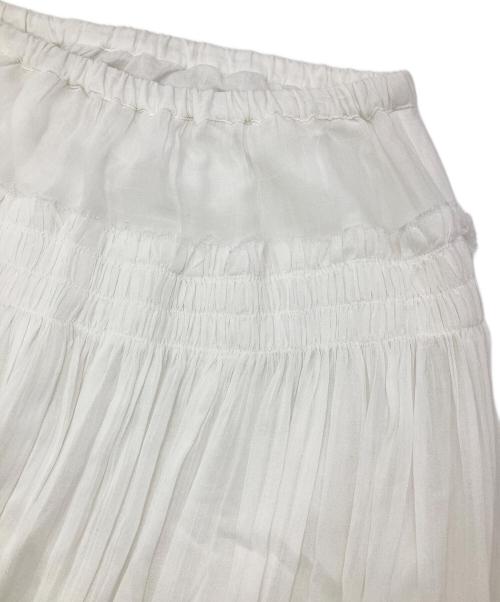 BABYLONE（バビロン）BABYLONE (バビロン) コットンボリュームスカート ホワイト サイズ:Freeの古着・服飾アイテム