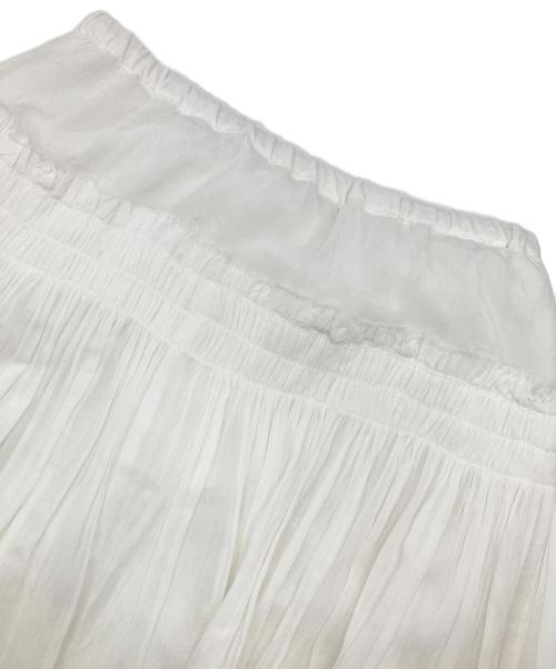 BABYLONE（バビロン）BABYLONE (バビロン) コットンボリュームスカート ホワイト サイズ:Freeの古着・服飾アイテム