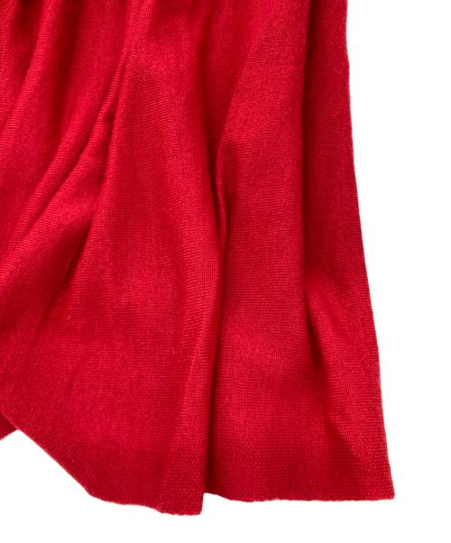 Curensology（カレンソロジー）Curensology (カレンソロジー) ハイネックギャザーニット レッド サイズ:Freeの古着・服飾アイテム