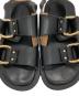 中古・古着 Caminando (カミナンド) DOUBLE RING PLATFORM SANDALS ブラック サイズ:7：8000円