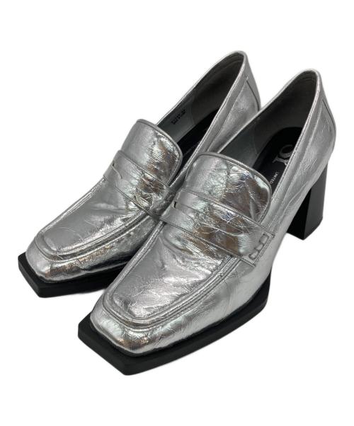 SY UNITED ARROWS（シーユナイテッドアローズ）SY UNITED ARROWS (シーユナイテッドアローズ) ヒールローファー パンプス シルバー サイズ:24の古着・服飾アイテム