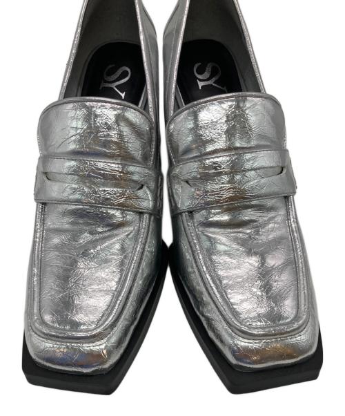 SY UNITED ARROWS（シーユナイテッドアローズ）SY UNITED ARROWS (シーユナイテッドアローズ) ヒールローファー パンプス シルバー サイズ:24の古着・服飾アイテム