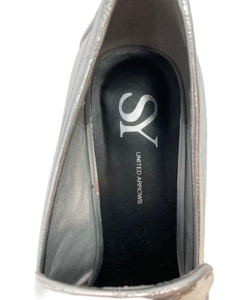 SY UNITED ARROWS（シーユナイテッドアローズ）SY UNITED ARROWS (シーユナイテッドアローズ) ヒールローファー パンプス シルバー サイズ:24の古着・服飾アイテム