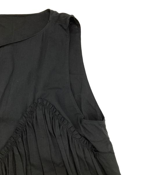 IENA（イエナ）IENA (イエナ) maison コットンギャザーマキシワンピース ブラック サイズ:38の古着・服飾アイテム