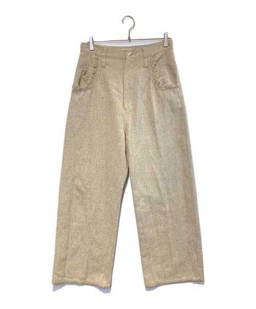 journal standard luxe（ジャーナルスタンダード ラックス）journal standard luxe (ジャーナルスタンダード ラックス) JUNE パンツ ベージュ サイズ:Mの古着・服飾アイテム