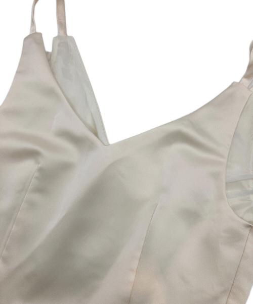 Kaene（カエン）Kaene (カエン) サテンリボンドレス アイボリー サイズ:34の古着・服飾アイテム