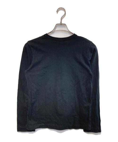 PLAY COMME des GARCONS（プレイコムデギャルソン）PLAY COMME des GARCONS (プレイコムデギャルソン) ハートロゴワッペンL/Sカットソー ブラック サイズ:Lの古着・服飾アイテム