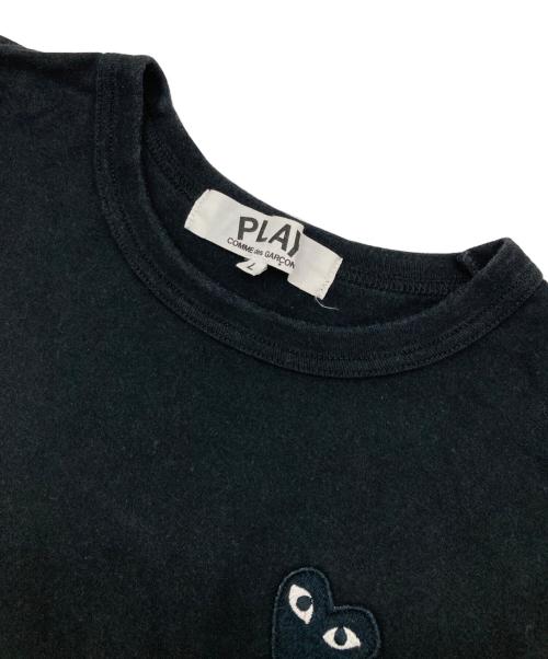 PLAY COMME des GARCONS（プレイコムデギャルソン）PLAY COMME des GARCONS (プレイコムデギャルソン) ハートロゴワッペンL/Sカットソー ブラック サイズ:Lの古着・服飾アイテム
