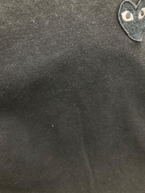 PLAY COMME des GARCONS（プレイコムデギャルソン）PLAY COMME des GARCONS (プレイコムデギャルソン) ハートロゴワッペンL/Sカットソー ブラック サイズ:Lの古着・服飾アイテム