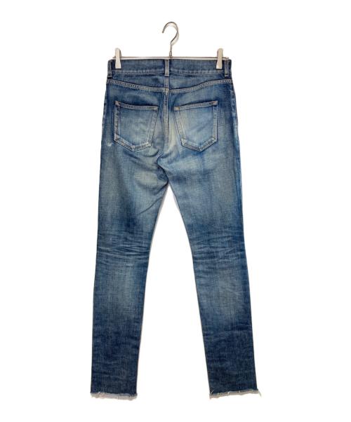 Saint Laurent Paris（サンローランパリ）Saint Laurent Paris (サンローランパリ) カットオフリペアデニムパンツ インディゴ サイズ:27の古着・服飾アイテム