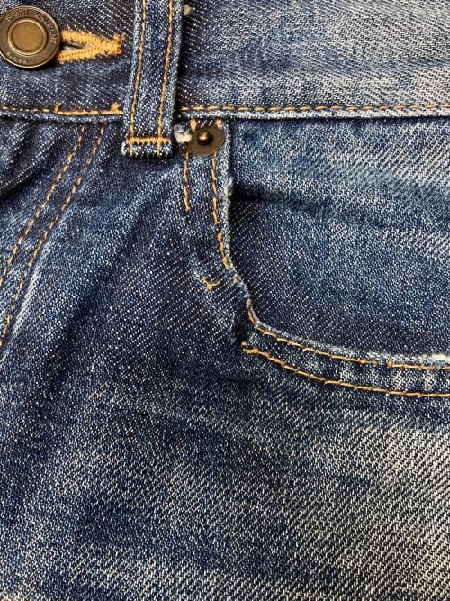 Saint Laurent Paris（サンローランパリ）Saint Laurent Paris (サンローランパリ) カットオフリペアデニムパンツ インディゴ サイズ:27の古着・服飾アイテム