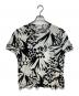 Saint Laurent Paris（サンローランパリ）の古着「ジャングルフラワープリントカットソー」｜ブラック×ホワイト