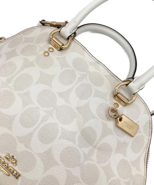 COACH（コーチ）COACH (コーチ) ケイティサッチェル 2WAYショルダーバッグ ホワイトの古着・服飾アイテム