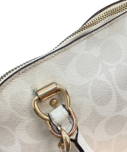 COACH（コーチ）COACH (コーチ) ケイティサッチェル 2WAYショルダーバッグ ホワイトの古着・服飾アイテム