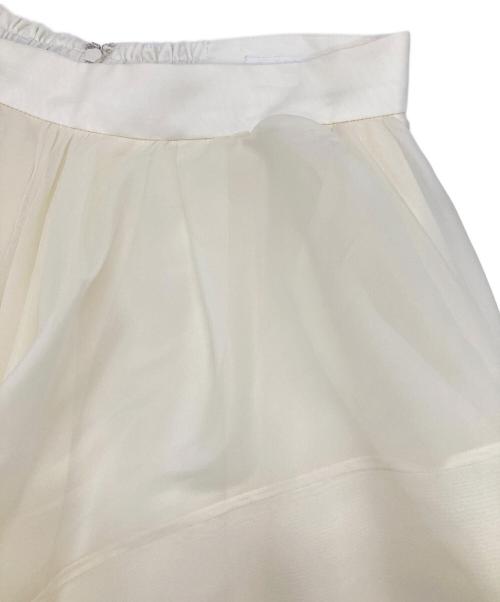 Rirandture（リランドチュール）Rirandture (リランドチュール) ランダムラッフルシアースカート ホワイト サイズ:2の古着・服飾アイテム