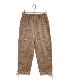 tricot COMME des GARCONS（トリココムデギャルソン）の古着「フラワーカットイージーパンツ」｜ブラウン