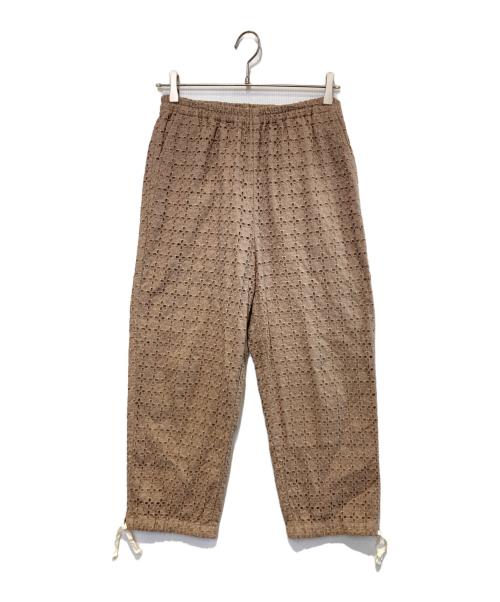 tricot COMME des GARCONS（トリココムデギャルソン）tricot COMME des GARCONS (トリココムデギャルソン) フラワーカットイージーパンツ ブラウン サイズ:Freeの古着・服飾アイテム