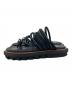 sacai (サカイ) レザーチューブストラップサンダル ブラック サイズ:不明：12000円
