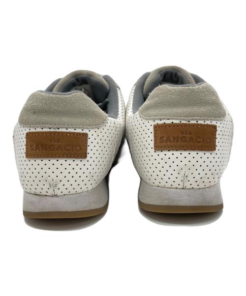 Sangacio（サンガッチョ）Sangacio (バスキア) バンクシー にゅーずMOM ホワイト サイズ:US10.5の古着・服飾アイテム