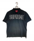 SUPREMEシュプリーム）の古着「Twill Applique Polo」｜ブラック