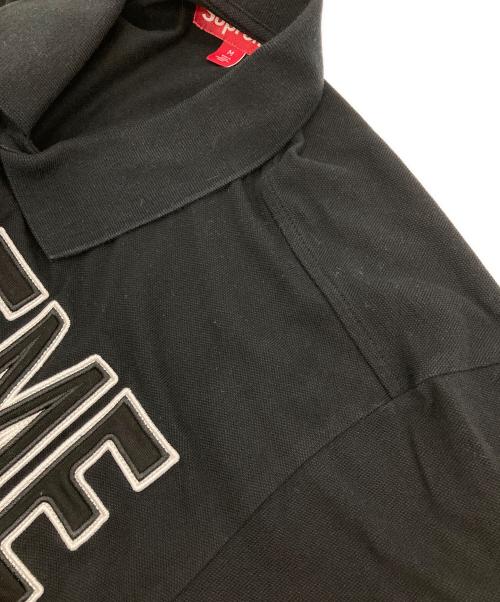 SUPREME（シュプリーム）SUPREME (シュプリーム) Twill Applique Polo ブラック サイズ:Mの古着・服飾アイテム