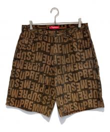 SUPREME（シュプリーム）の古着「Repeat Jacquard Double knee Denim Short」｜ブラウン