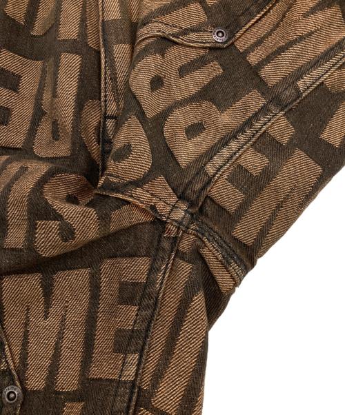 SUPREME（シュプリーム）SUPREME (シュプリーム) Repeat Jacquard Double knee Denim Short ブラウン サイズ:32の古着・服飾アイテム