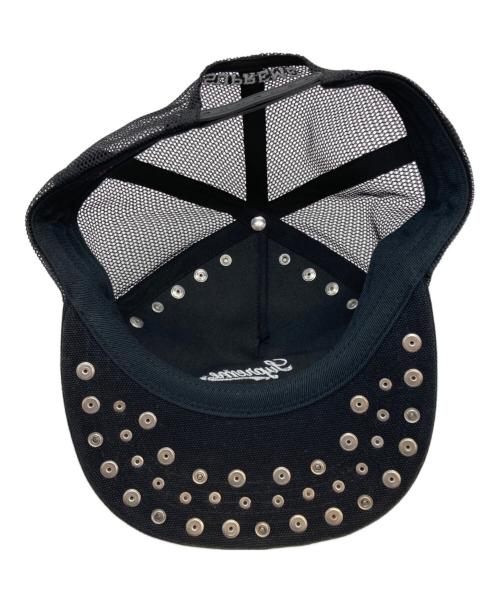 SUPREME（シュプリーム）SUPREME (シュプリーム) b.b.Simon (ビービーサイモン) Studded Mesh Back 5-Panel ブラックの古着・服飾アイテム