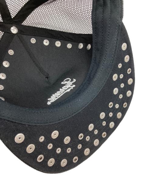 SUPREME（シュプリーム）SUPREME (シュプリーム) b.b.Simon (ビービーサイモン) Studded Mesh Back 5-Panel ブラックの古着・服飾アイテム