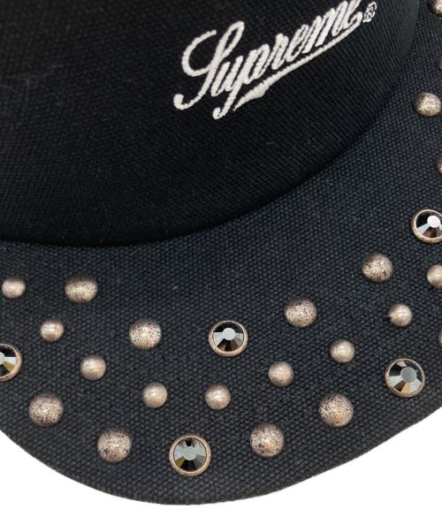 SUPREME（シュプリーム）SUPREME (シュプリーム) b.b.Simon (ビービーサイモン) Studded Mesh Back 5-Panel ブラックの古着・服飾アイテム