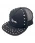 SUPREME（シュプリーム）の古着「Studded Mesh Back 5-Panel」｜ブラック