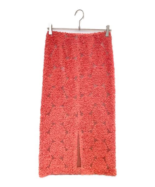 BALLSEY（ボールジィ）BALLSEY (ボールジィ) サークルフラワーチュール タイトスカート ピンク サイズ:34 未使用品の古着・服飾アイテム