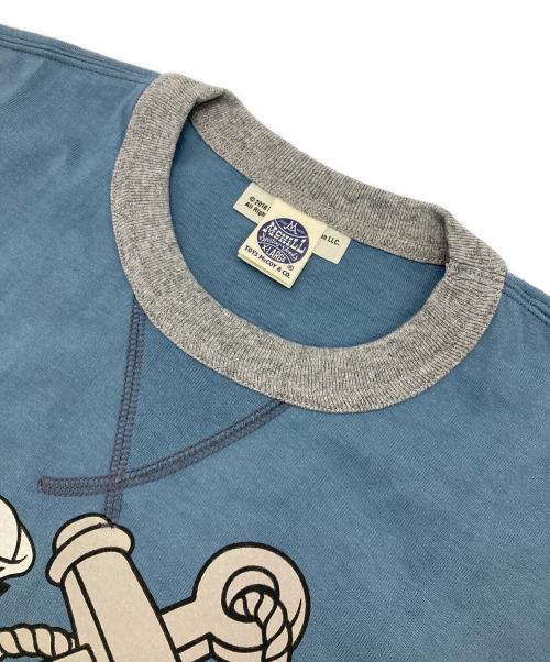 TOYS MCCOY（トイズマッコイ）TOYS MCCOY (トイズマッコイ) プリントカットソー ネイビー×グレー サイズ:XLの古着・服飾アイテム