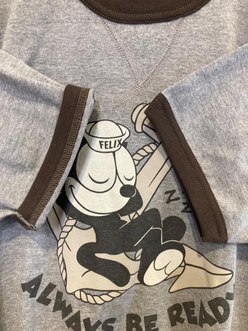 TOYS MCCOY（トイズマッコイ）TOYS MCCOY (トイズマッコイ) プリントカットソー グレー×ブラウン サイズ:XLの古着・服飾アイテム