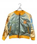 Marushin×CHARAJANマルシン×）の古着「キャラジャン」｜イエロー×グリーン