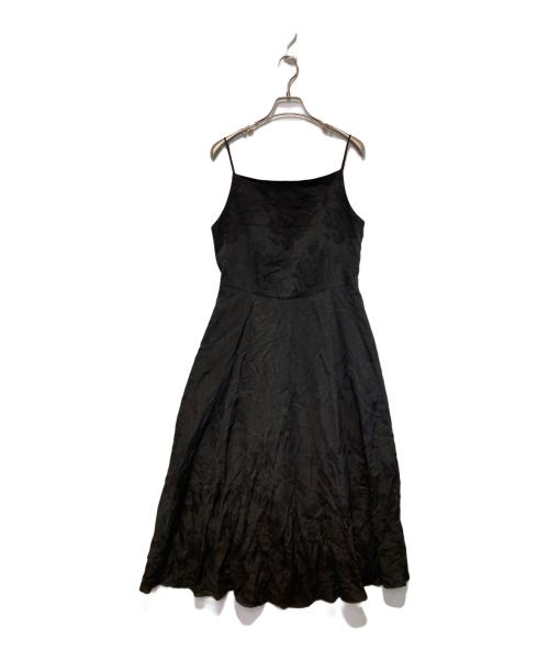 Tnewties（トゥエンティーズ）Tnewties (トゥエンティーズ) ジャガードキャミソールワンピース ブラック サイズ:Lの古着・服飾アイテム