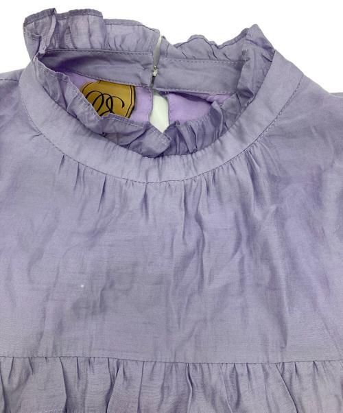Tnewties（トゥエンティーズ）Tnewties (トゥエンティーズ) フリルブラウスワンピース パープル サイズ:Lの古着・服飾アイテム